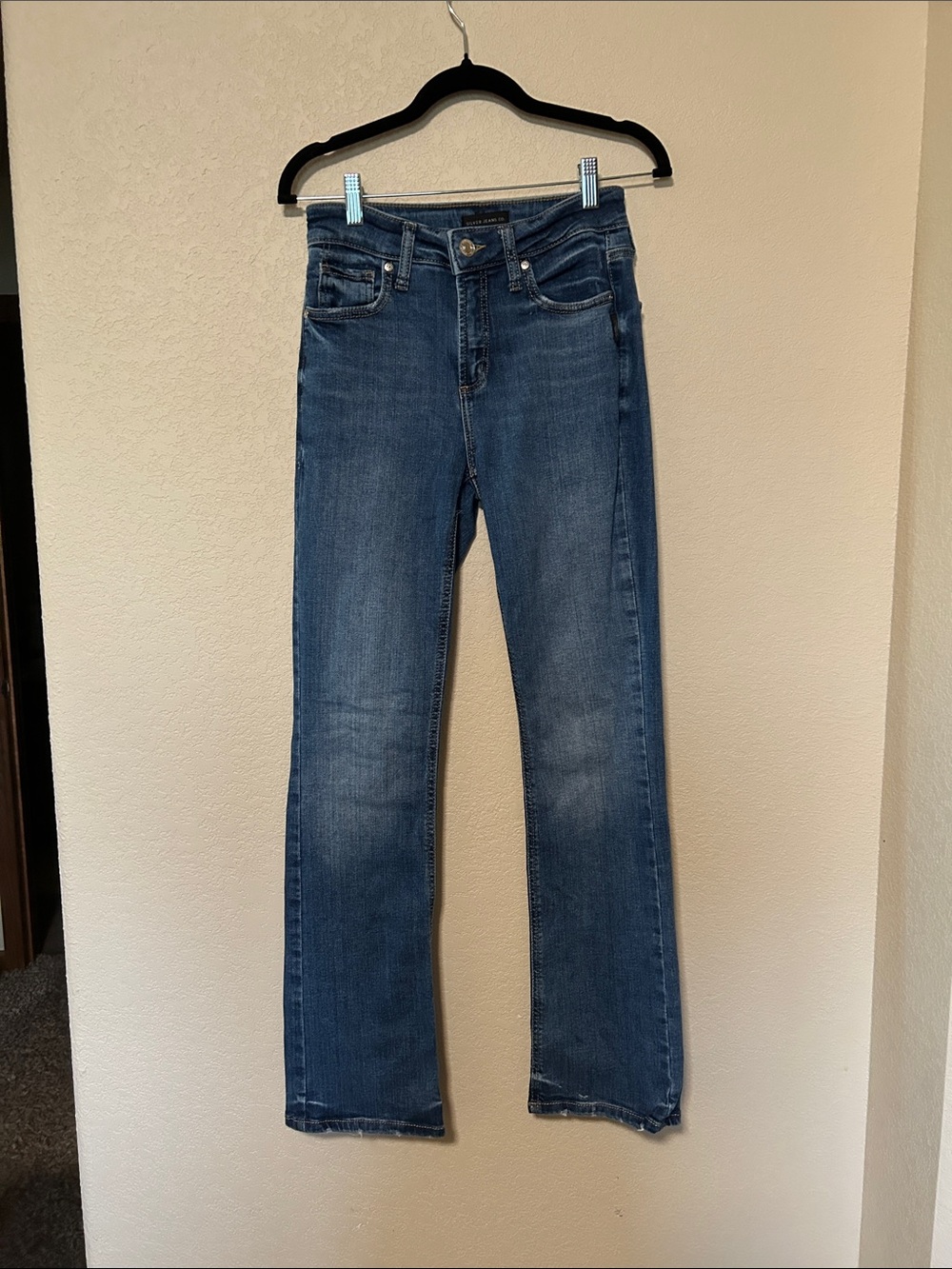 Silver Jeans Co. Avery Slim Boot Jeans W25 L31 Medium Wash Western Y2K